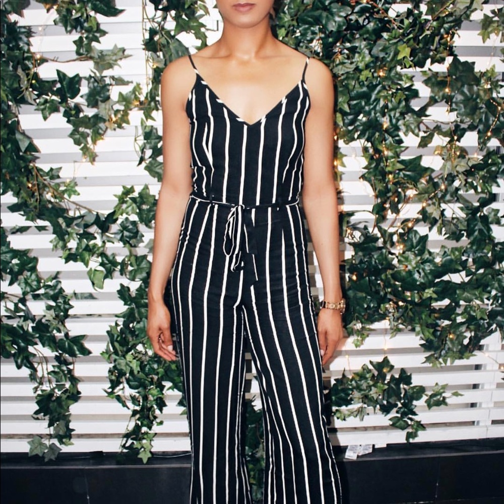 Striped Jumpsuit